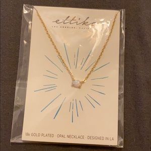 Ettika 18k Gold Plated Opal Necklace BNIB